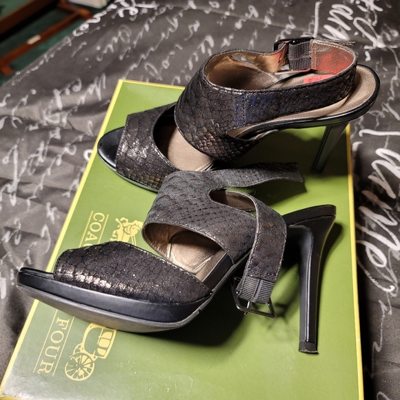Snake skin heels